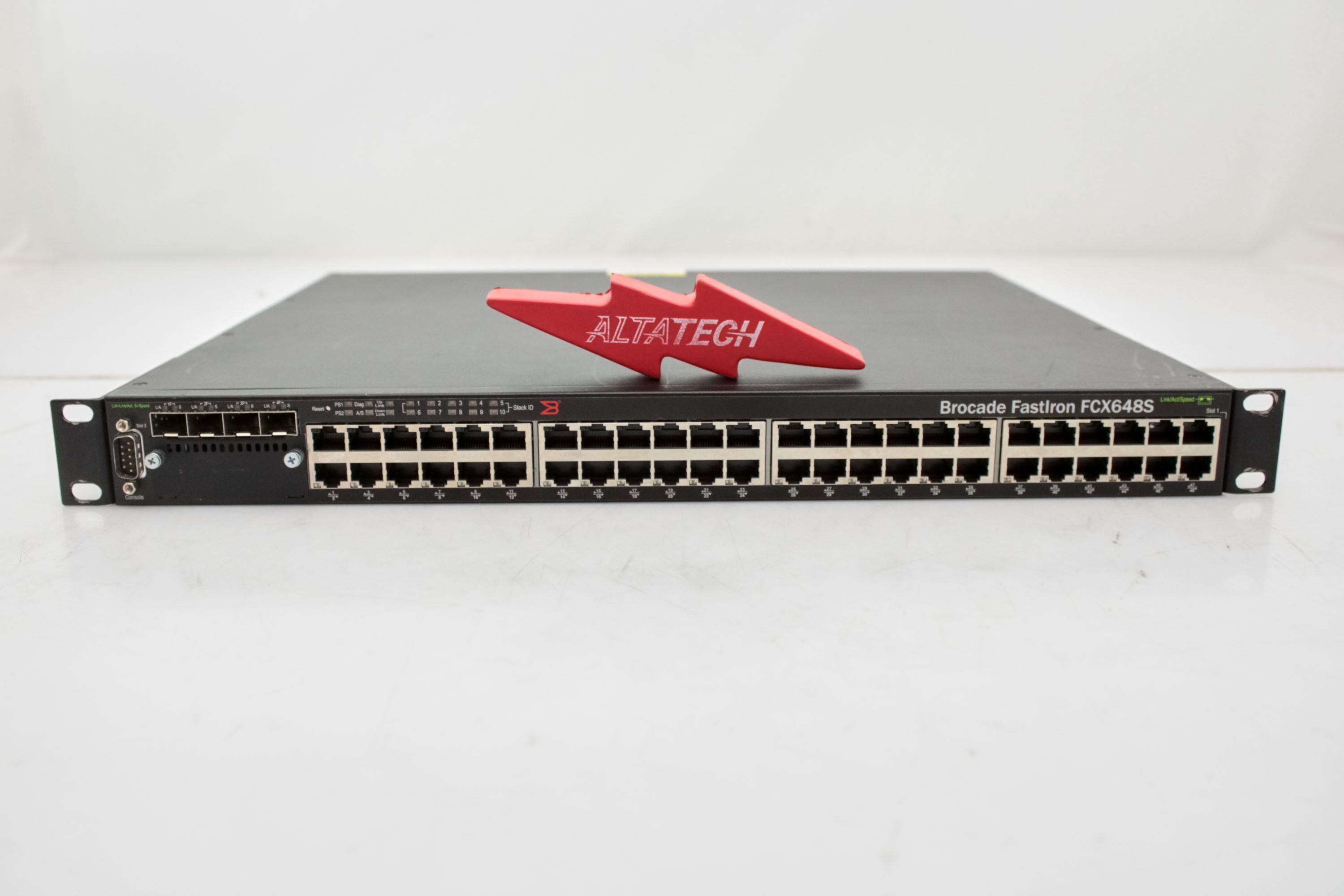 Brocade ICX 6450 48-port 1G Switch 2x1G SFP+ & 2x1G/10G SFP + AC Power Cord Brocade ICX 6450 48-port 1G Switch 2x1G SFP+ & 2x1G/10G SFP + AC Power Cord