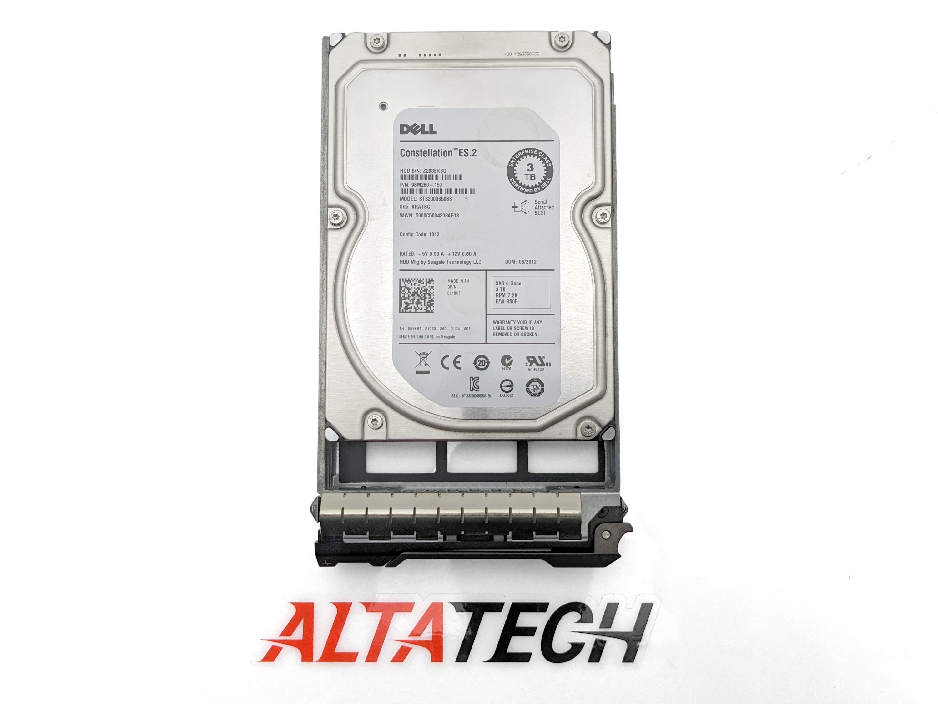 DELL ST33000650SS 3TB 7.2rpm Enterprise Plus SAS hard disk drive