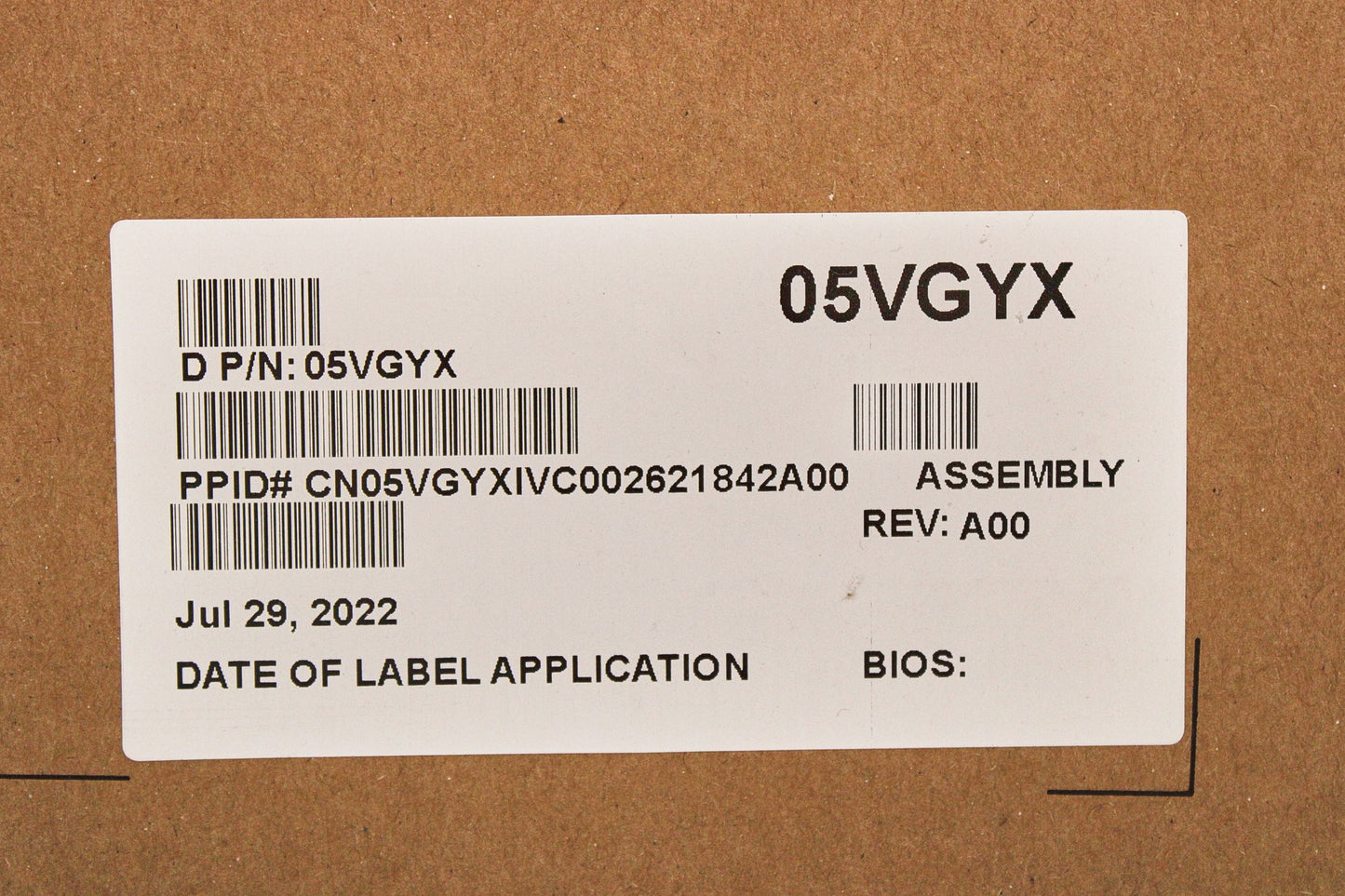 Dell 5VGYX Riser Board R3A,1X16,LP,R650, New Sealed