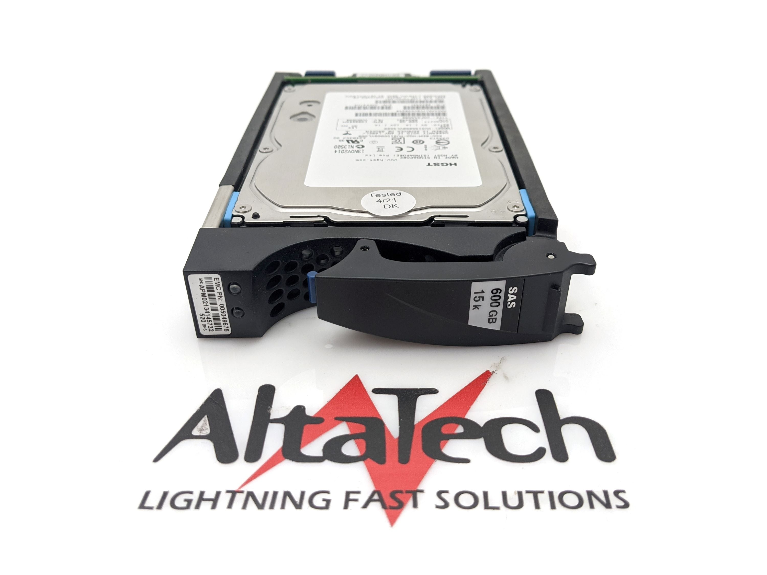 EMC 005050855 600GB 15K SAS 3.5 6G HDD HUS156060VLS60 VNX510