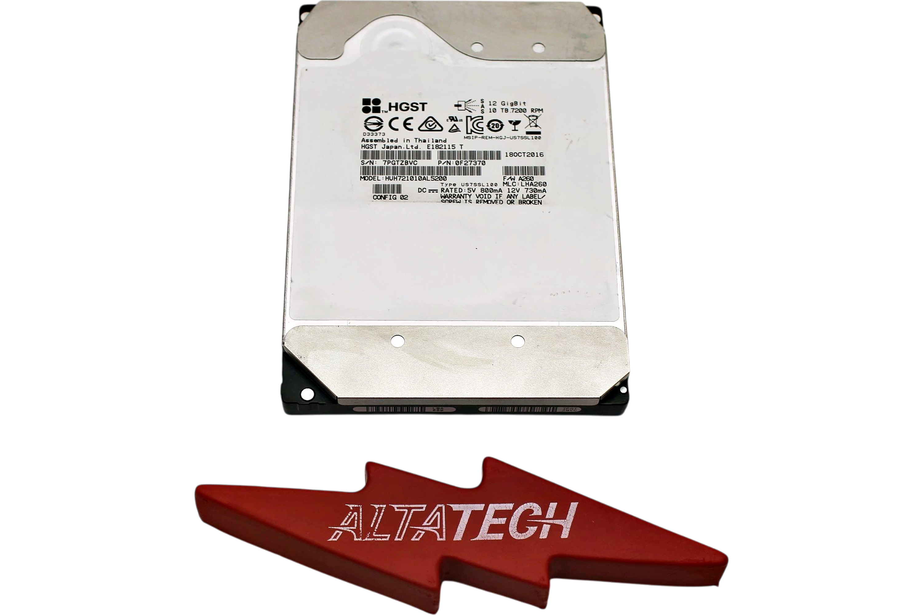 HGST HUH721010AL5200 10TB 7.2K SAS 3.5