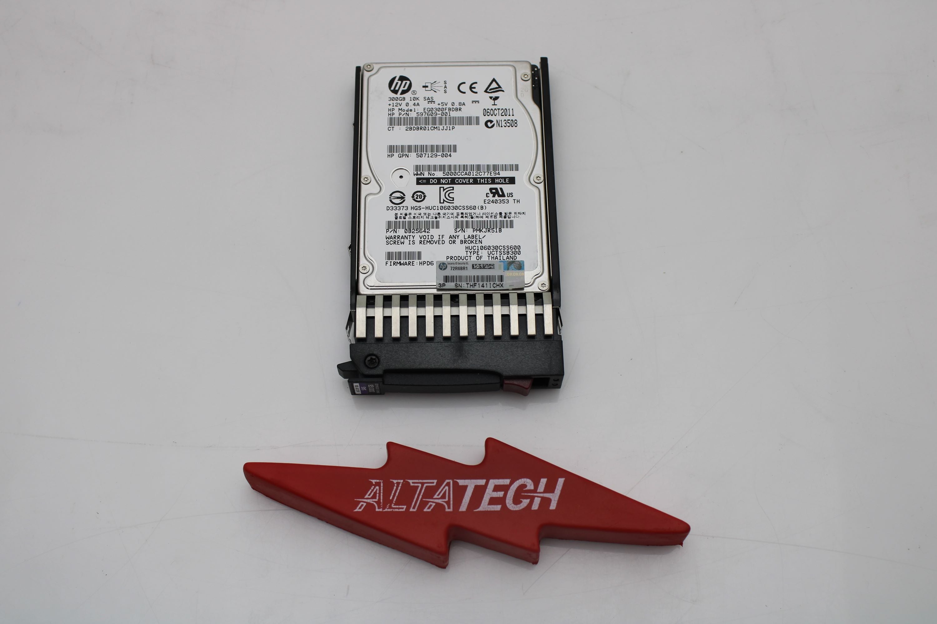 HP 507284-001 - HP 300GB SAS 6G 10K SFF HDD for G5-G7 Servers per