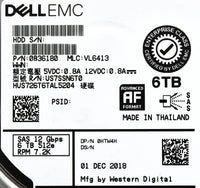10GTEK HTW4H-CML 6TB 7.2K 3.5 SAS 12G Value level Firmware, Used