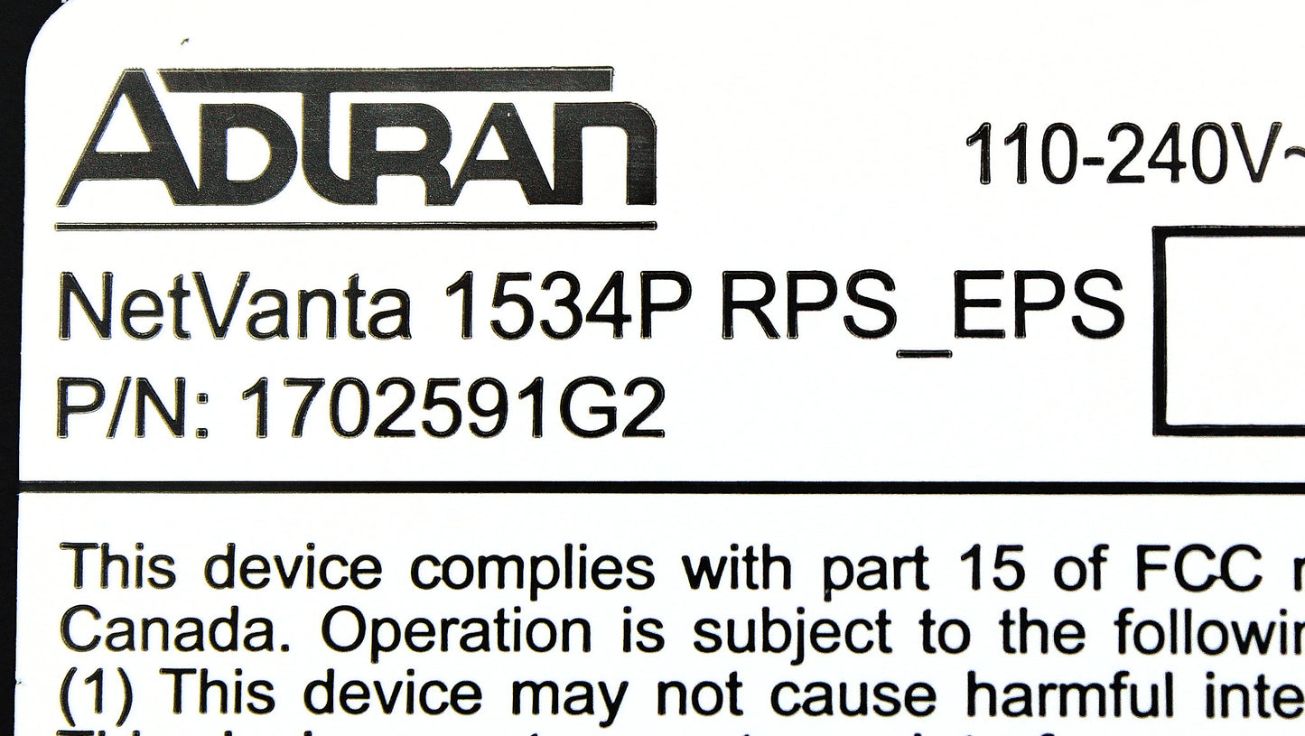 ADTRAN 1702591G2 NetVanta 1534P Layer 3 Switch 24 Ports Manageable, Used