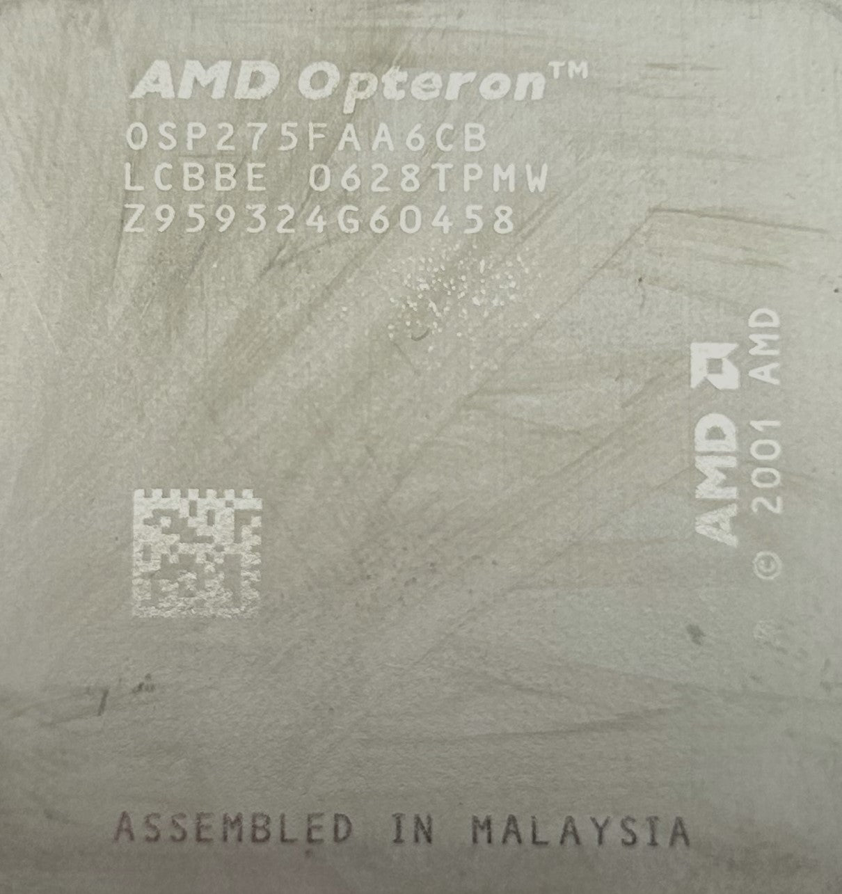 AMD 0SP275FAA6CB AMD OPTERON 275 DUAL CORE 2.20GHZ, Used