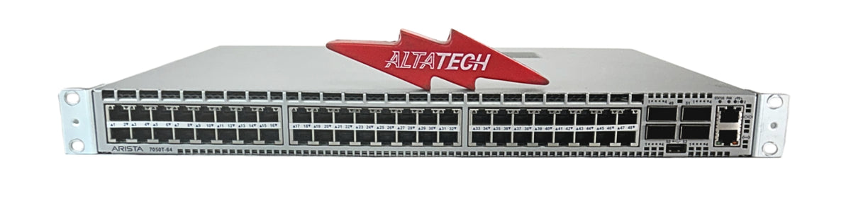 Arista DCS-7050T-64-F 7050 48XRJ45 1/10GBASET R TO F, Used