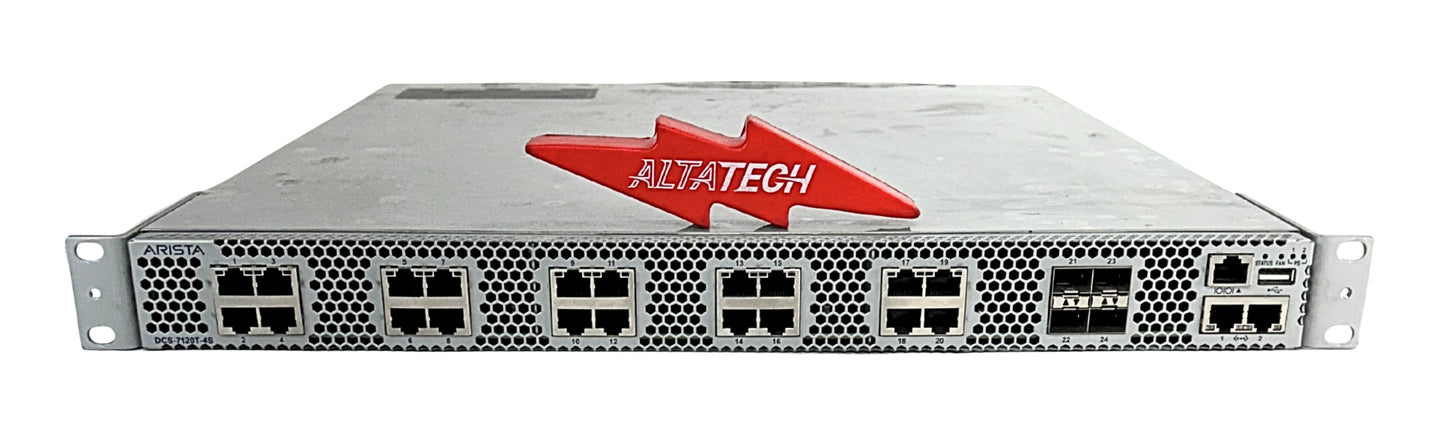 Arista DCS-7120T-4S Arista DCS-7120T-4S-F 20 Port 10GBase-T Ethernet Switch, Used