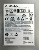 Arista DCS-7280SE-64-R 48 Ports 10GbE SFP+ and 4 Ports 40G Uplink Managed Switch Rear to Front Airflow, Used