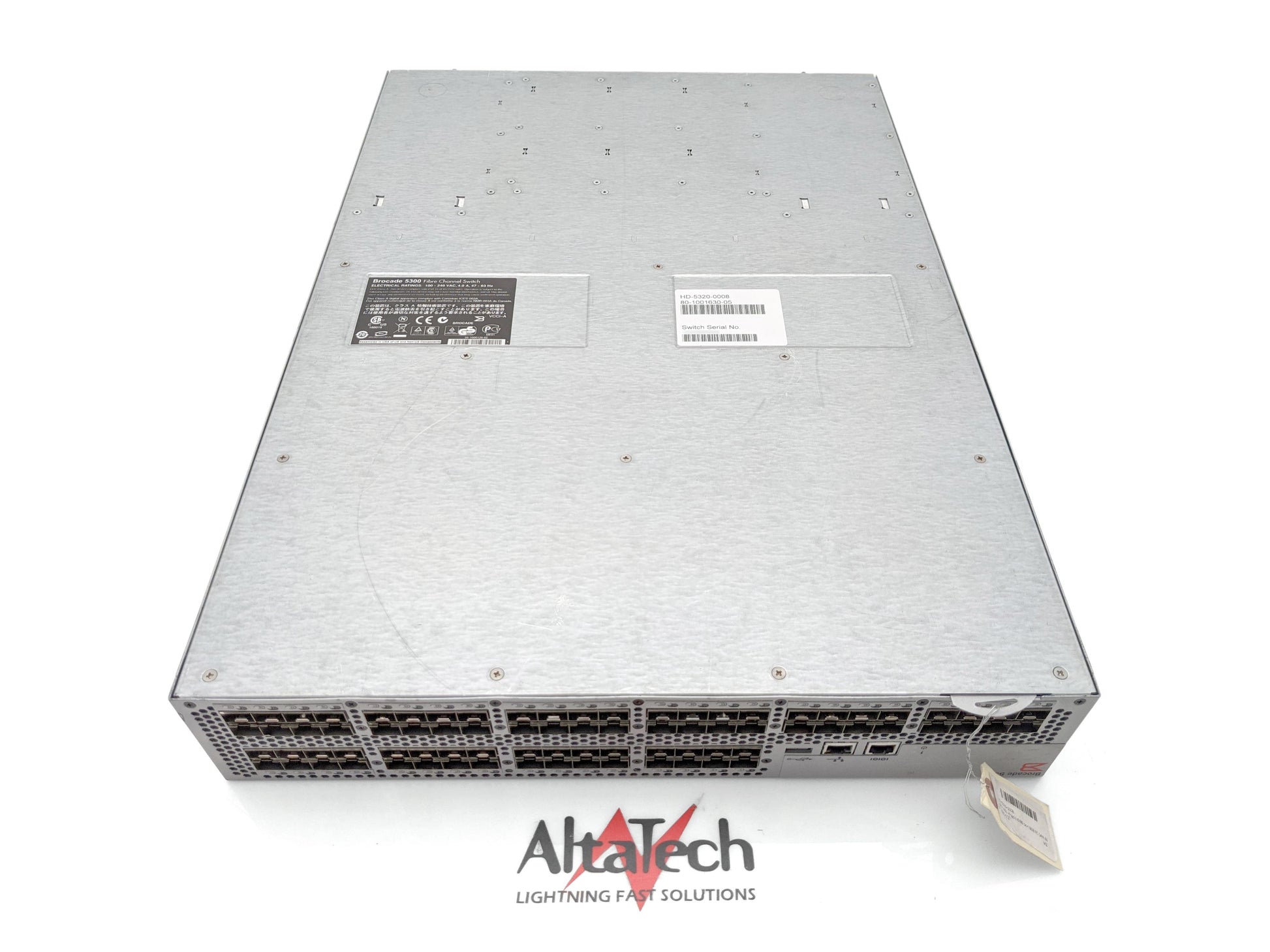 Brocade HD-5320-0008 80-Port SFP 8Gbps Fibre Channel SAN Switch, Used