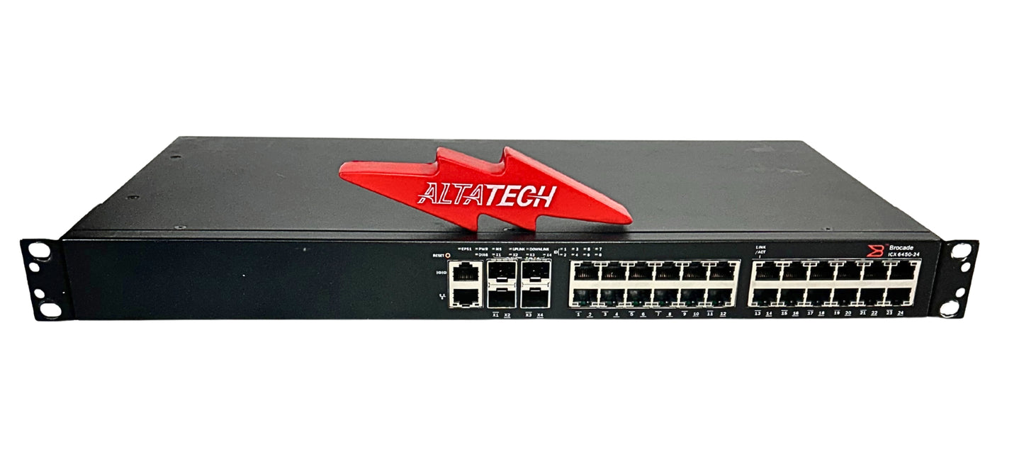 Brocade ICX6450-24 Brocade ICX 6450 24-Port 1G Ethernet Switch, Used