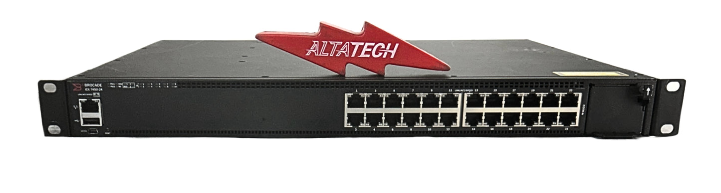 Brocade ICX7450-24 24-PORT 1 GBE SWITCH, Used