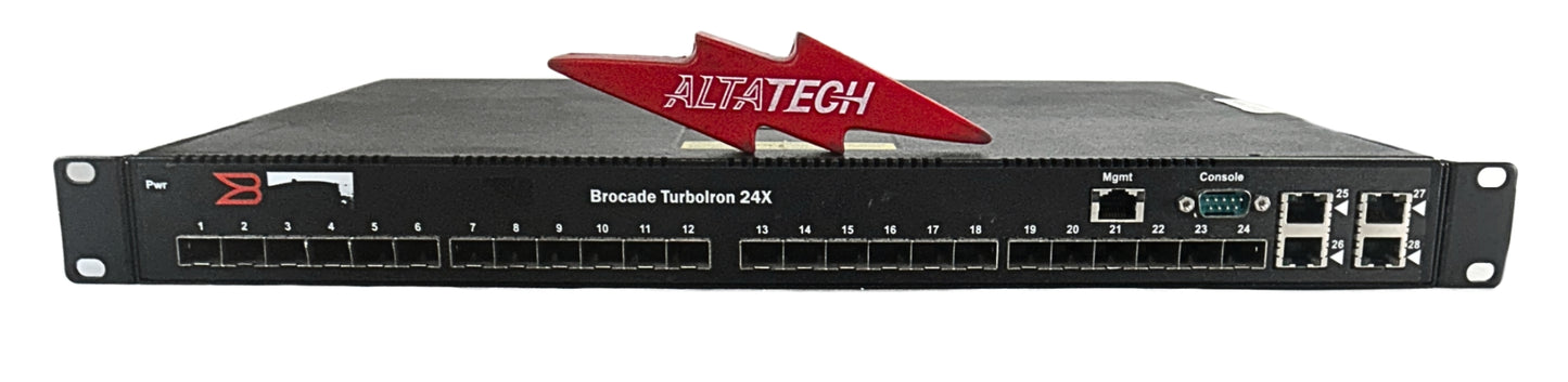 Brocade TI-24X-AC TurboIron 24 Port GBE 1U Managed Switch, Used