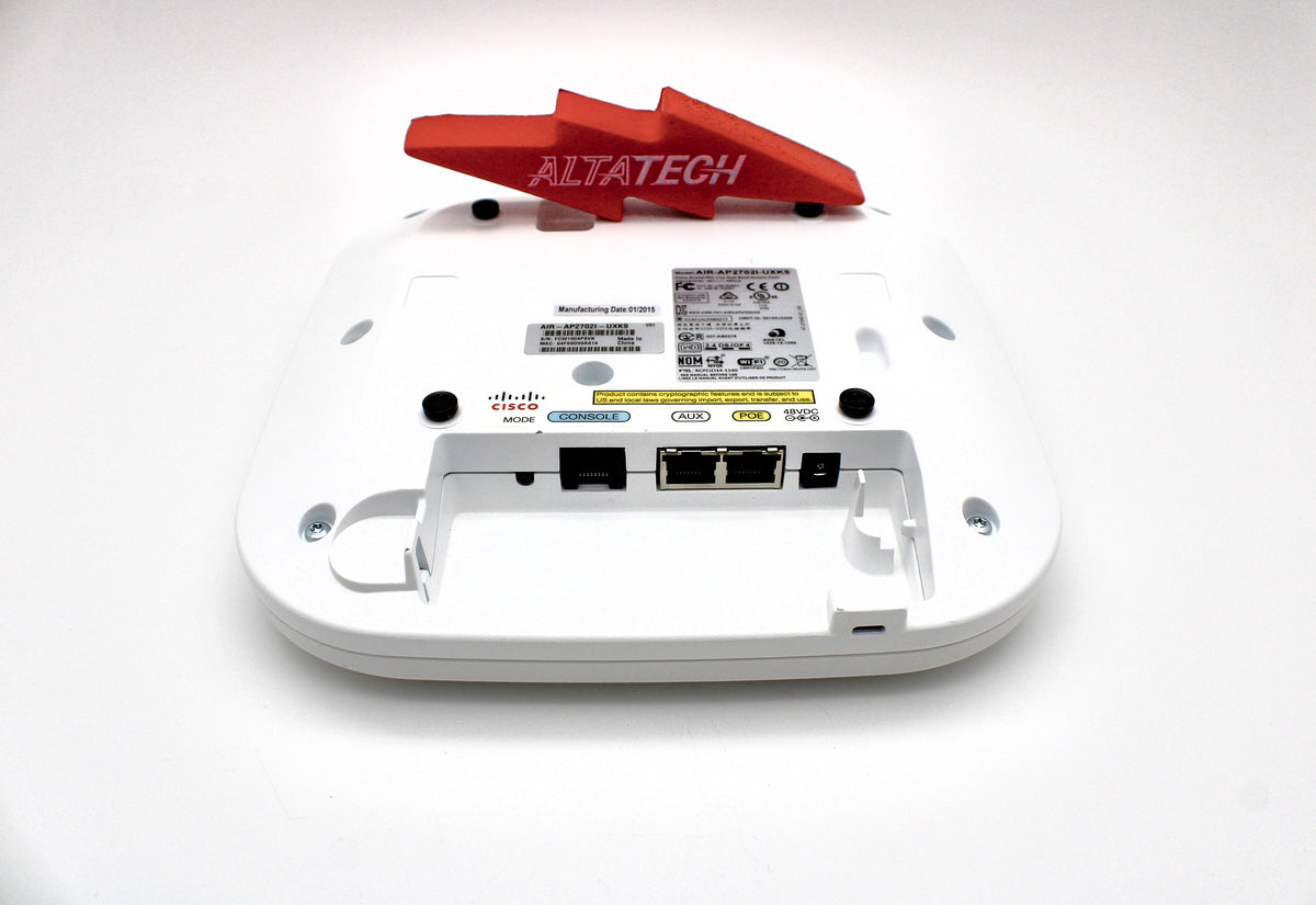 Cisco AIR-AP2702I-UXK9 802.11AC AP W/CLEANAIR; 3X4:3SS; MT, Used