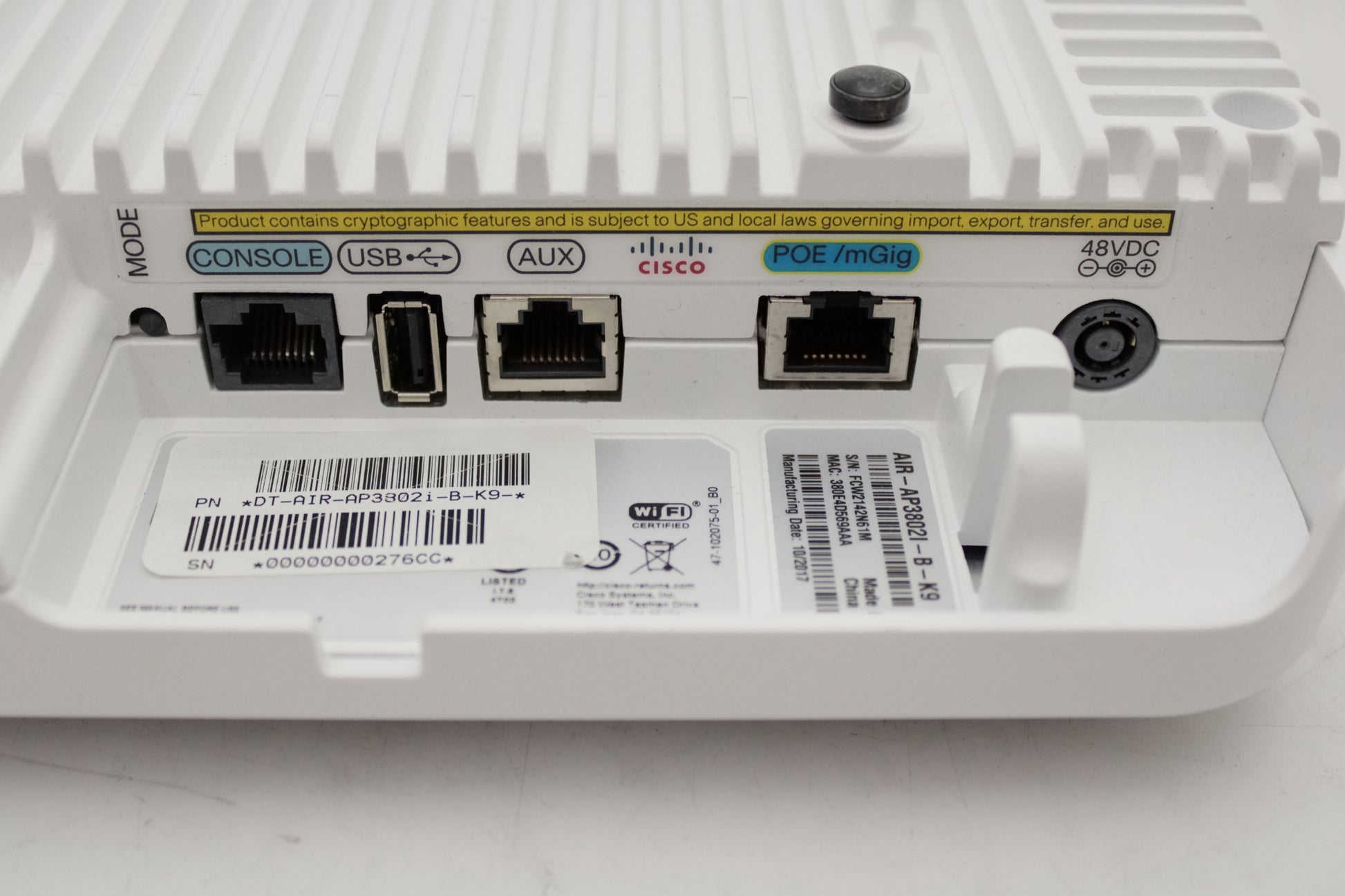 Lot of 6 Cisco AIR-AP3802I-B-K9 Aironet Access Point w/ Moun