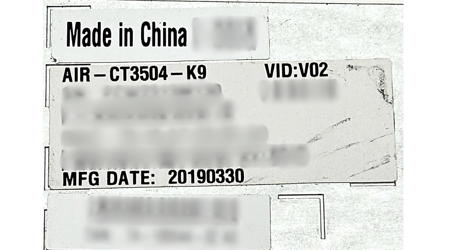 Cisco AIR-CT3504-K9 Wireless 4-Ports LAN WLAN Controller 802.11AC, Used