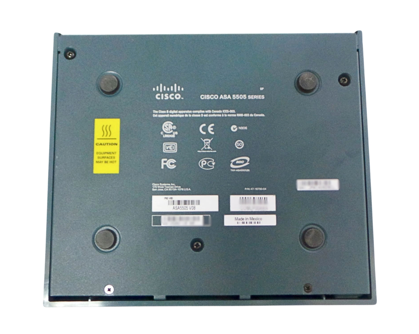 Cisco ASA5505-BUN-K9_2 ASA5505-BUN-K9 8-Port 10 User Firewall Security Appliance, Used