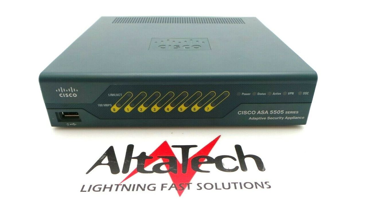 Cisco ASA5505-UL-BUN-K9 Adaptive Security Firewall Appliance, Used