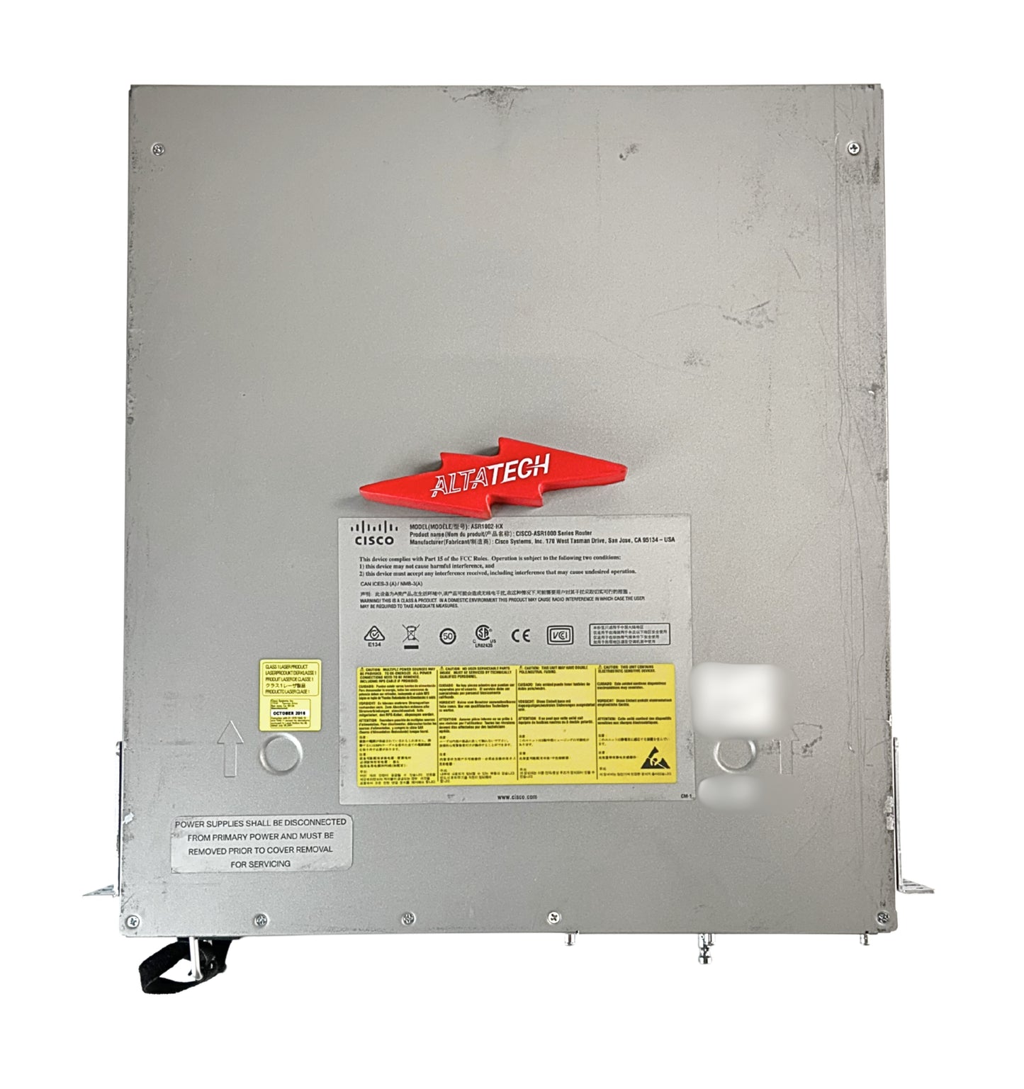 Cisco ASR1002-HX Cisco ASR1002-HX System, 4X10GE+4X1, Used