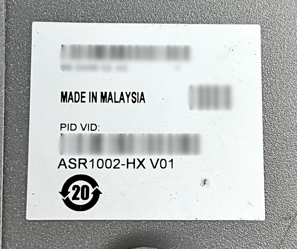 Cisco ASR1002-HX Cisco ASR1002-HX System, 4X10GE+4X1, Used