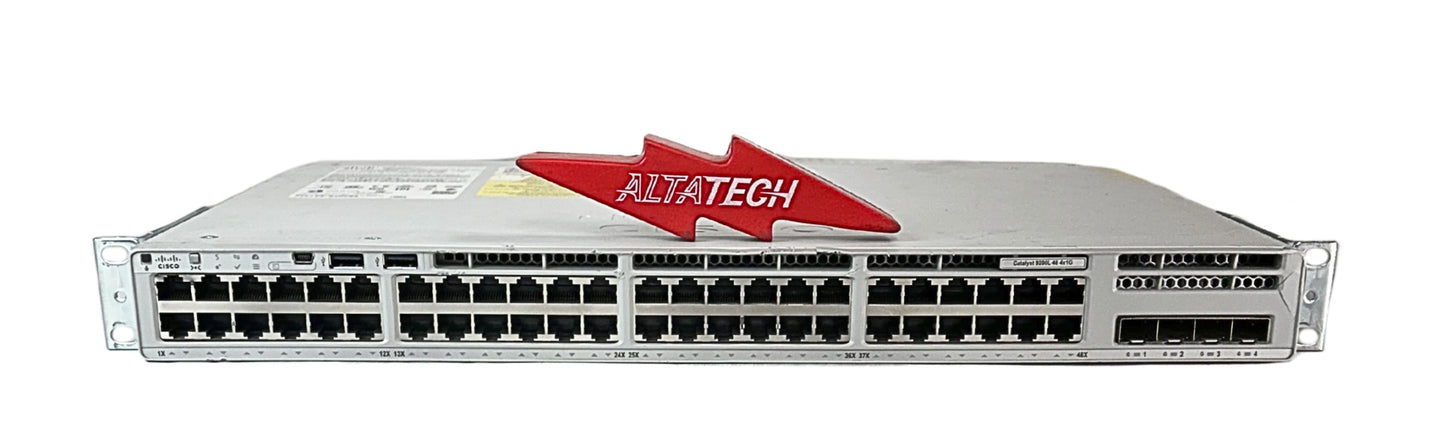 Cisco C9200L-48T-4G-E Catalyst 9200L 48-port data, 4x1G, Network Essentials Managed Switch, Used