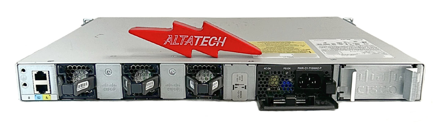 Cisco C9300L-48P-4G-A Catalyst 9300L 48 Port PoE with Network Advantage, Used