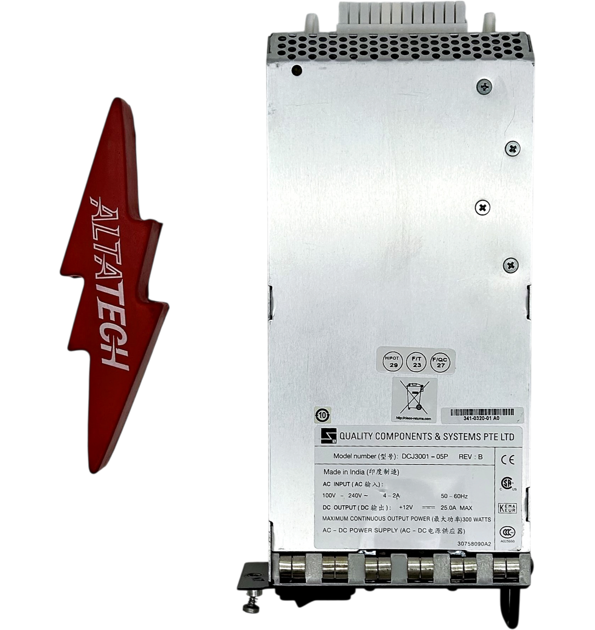 Cisco DS-C48-300AC Cisco DS-C48-300AC MDS 9148 AC Power Supply 100-240V AC to 12V DC, Used