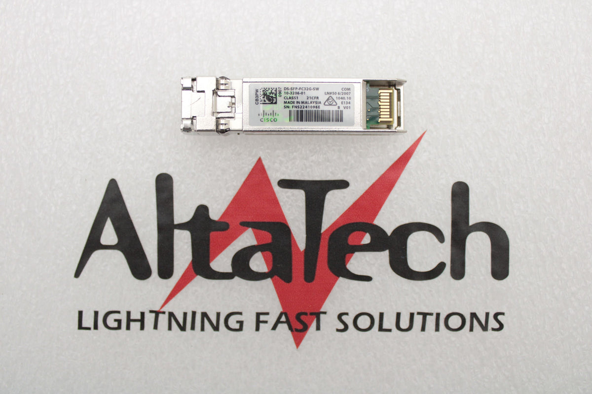 Cisco DS-SFP-FC32G-SW_NEW 32 GBPS FIBRE CHANNEL SW SFP+, LC, New No Box