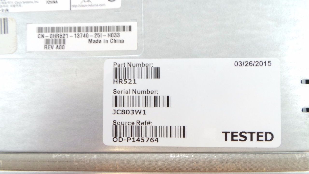 Cisco HR521 Catalyst WS-CBS3130X-S-F 3130X Blade Switch, Used