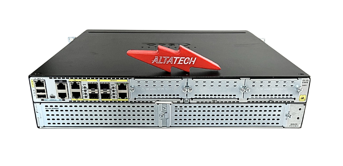 Cisco ISR4451-X/K9 CISCO ISR 4451 (4GE,3NIM,2SM,8G FL, Used