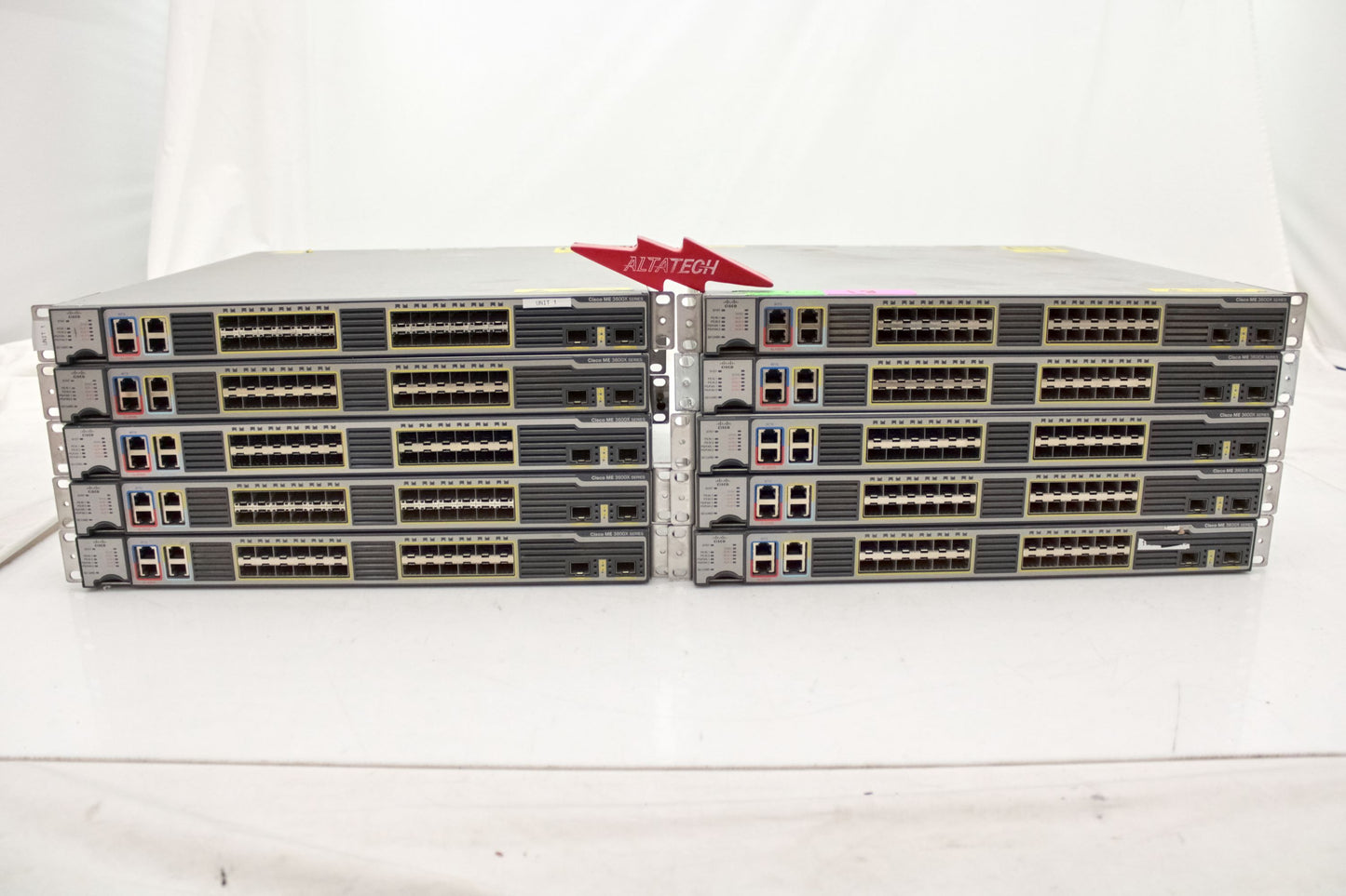 Cisco ME-3600X-24FS-M_x10 Cisco ME3600X 24 GE SFP + 2 10GE Switch, Used