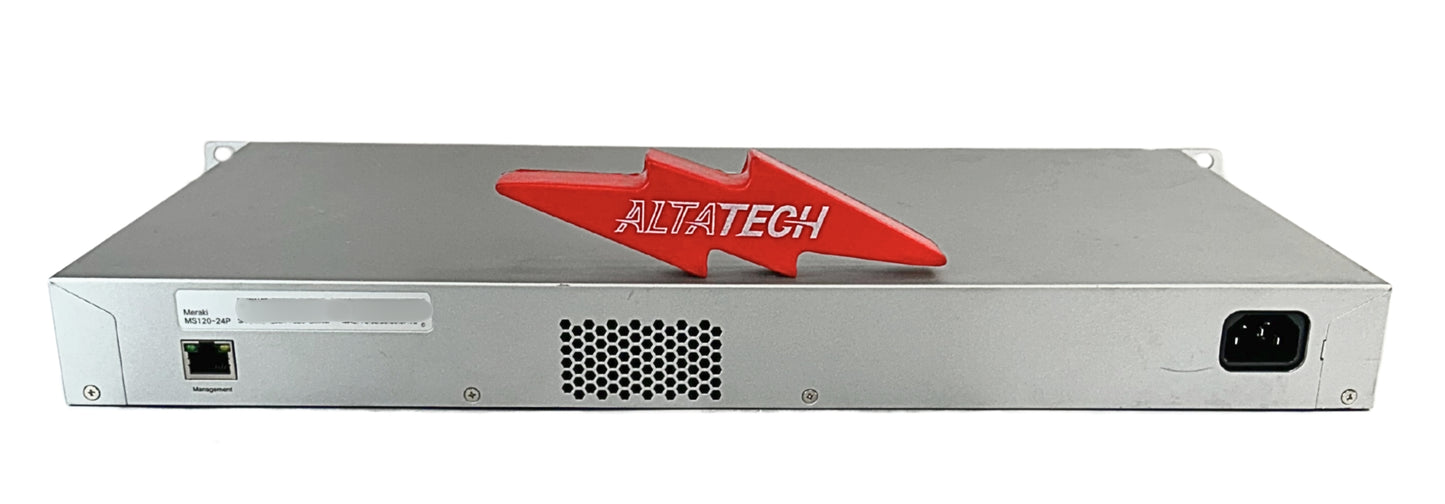 Cisco MS120-24P UNCLAIMED Meraki 24 Port Cloud Managed PoE Switch, Used