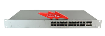 Cisco MS120-24P UNCLAIMED Meraki 24 Port Cloud Managed PoE Switch, Used