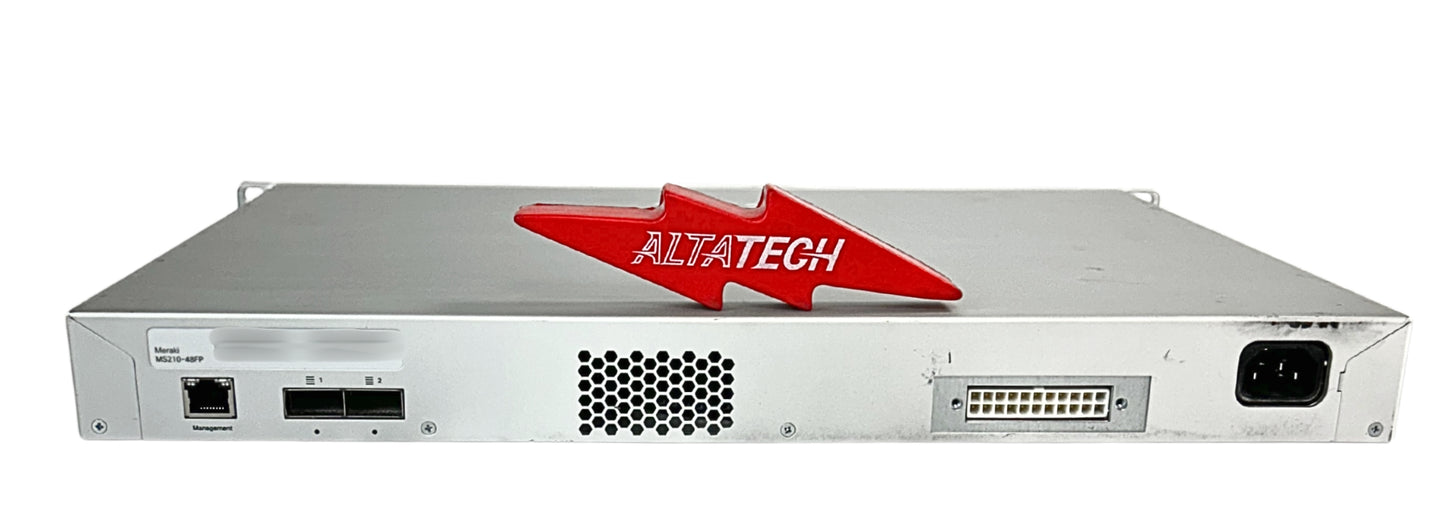 Cisco MS210-48FP-HW Meraki MS210-48FP-HW 48x 1GB PoE+ RJ-45 4x 1GB SFP Unclaimed, Used