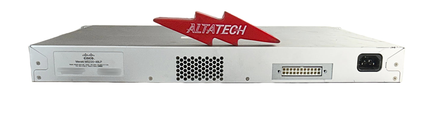 Cisco MS220-48LP-HW Meraki L2 Cloud Managed 48-Port SFP POE Switch, Used