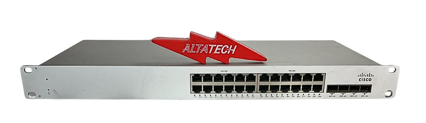 Cisco MS225-24P-HW Cisco Meraki MS225-24P-HW 24x 1GB PoE+ RJ-45 4x 10GB SFP+, Used