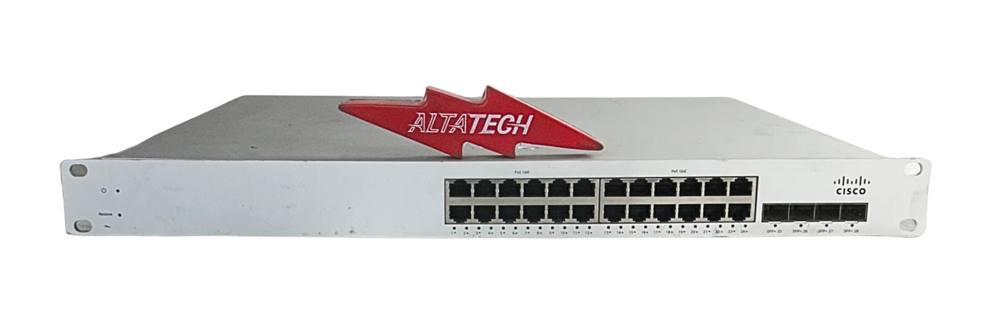 Cisco MS320-24P-HW Cloud-Managed L3 24 Port Gigabit 370W PoE Switch, Used