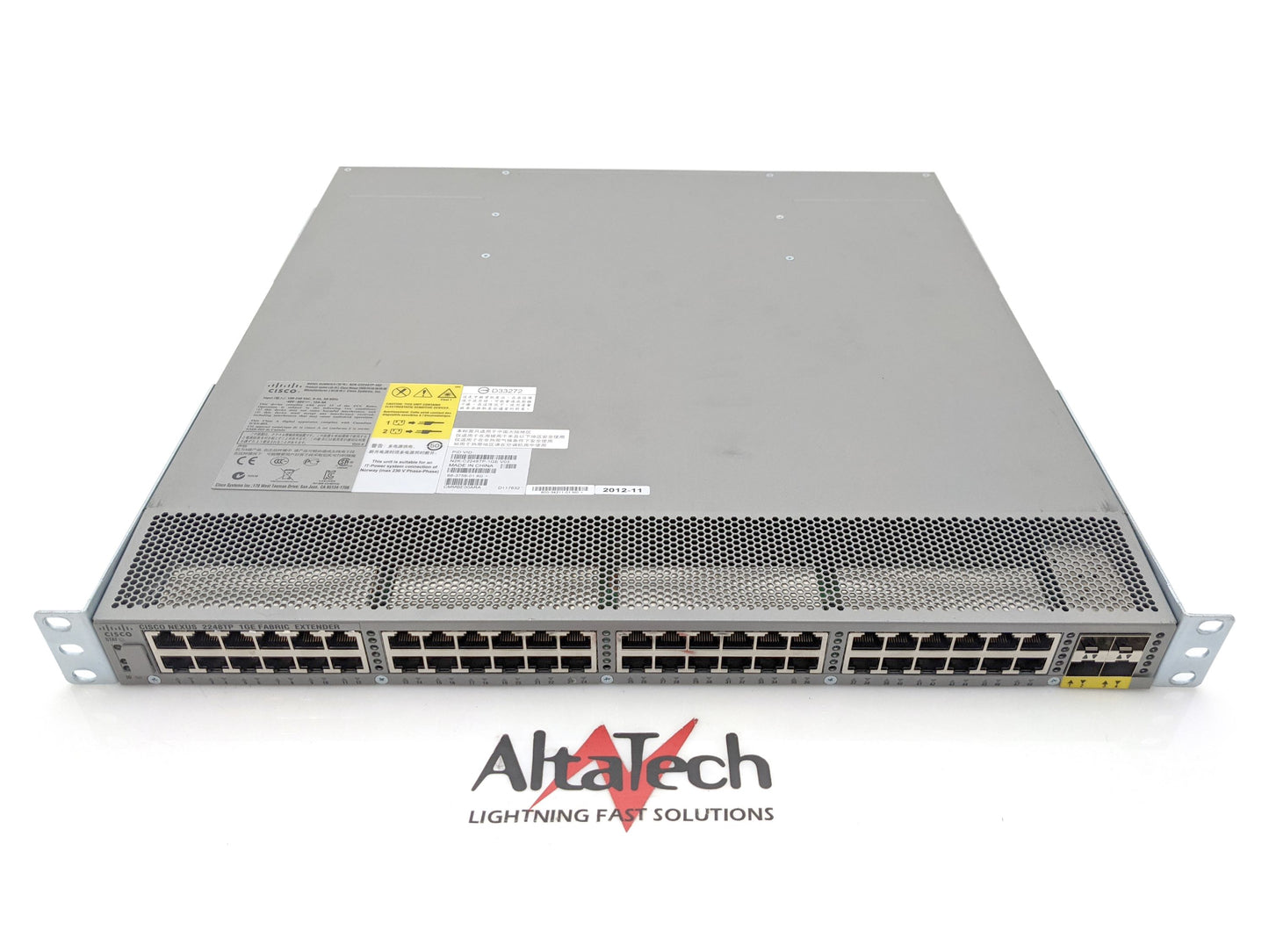 Cisco N2K-C2248TP-1GE Nexus 2248TP 48-Port 100/1000BASE-T Ethernet Fabric Extender Switch, Used