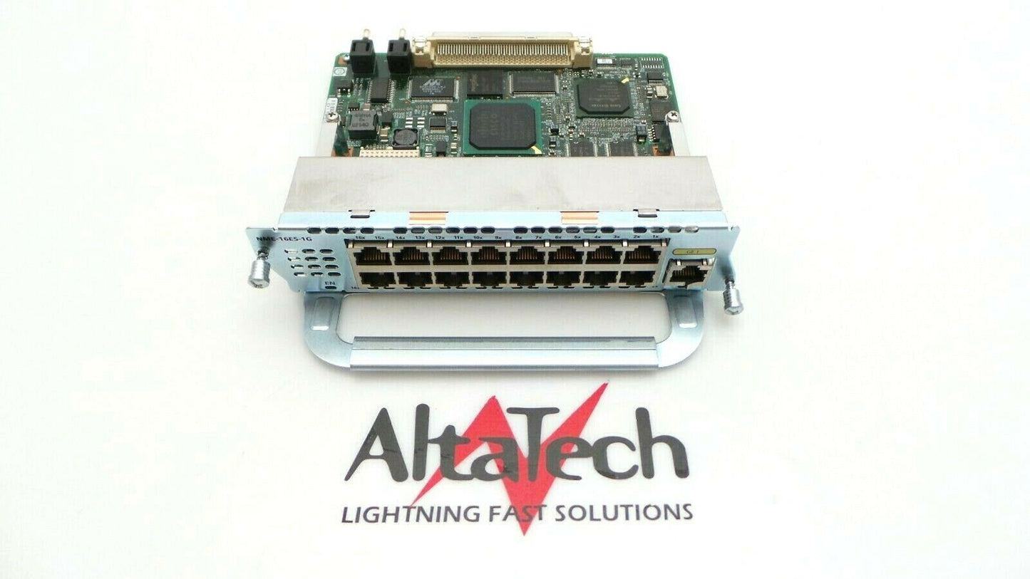 Cisco NME-16ES-1G 16-Port 10/100/1000 PoE EtherSwitch Service Module, Used