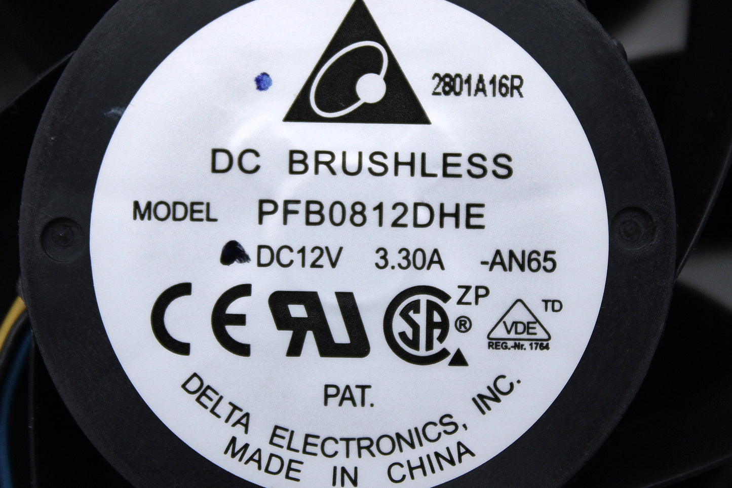 Cisco PFB0812DHE 460 M2 12V 3.3A 80x80x38mm Fan, Used