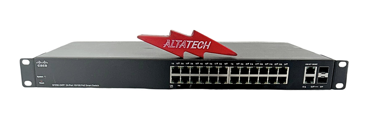 Cisco SF200-24FP-NA 24-Port 10/100 Smart Switch POE 180W, Used