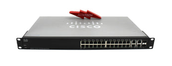 Cisco SF300-24 300 SERIES 24 10/100, 2 10/100/1000, Used