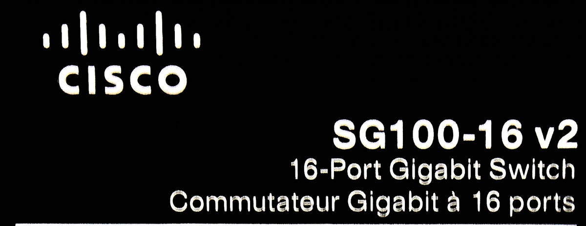 Cisco SG100-16 Small Business SG100-16 V2 Unmanaged Switch, Used