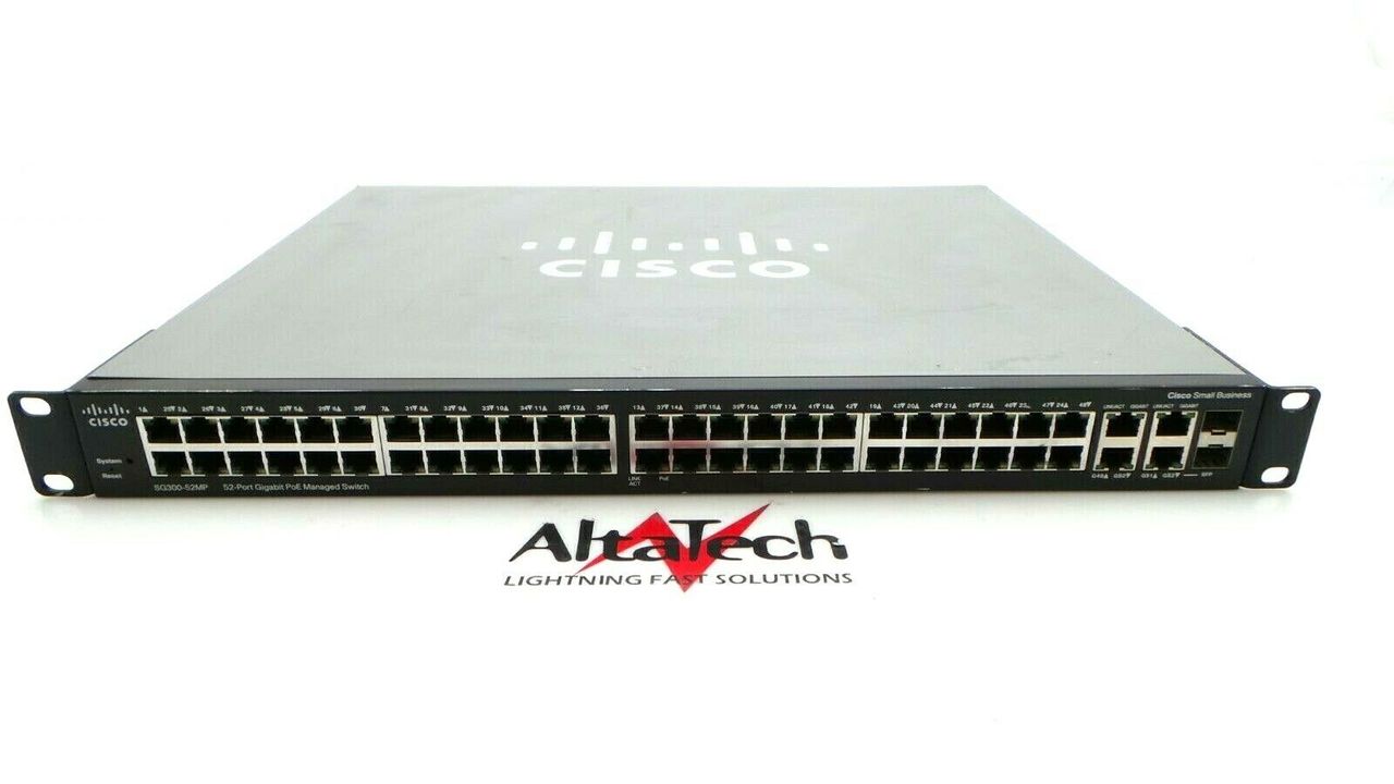 Cisco SG300-52MP-K9 300 Series 52-Port Max PoE Managed Switch, Used