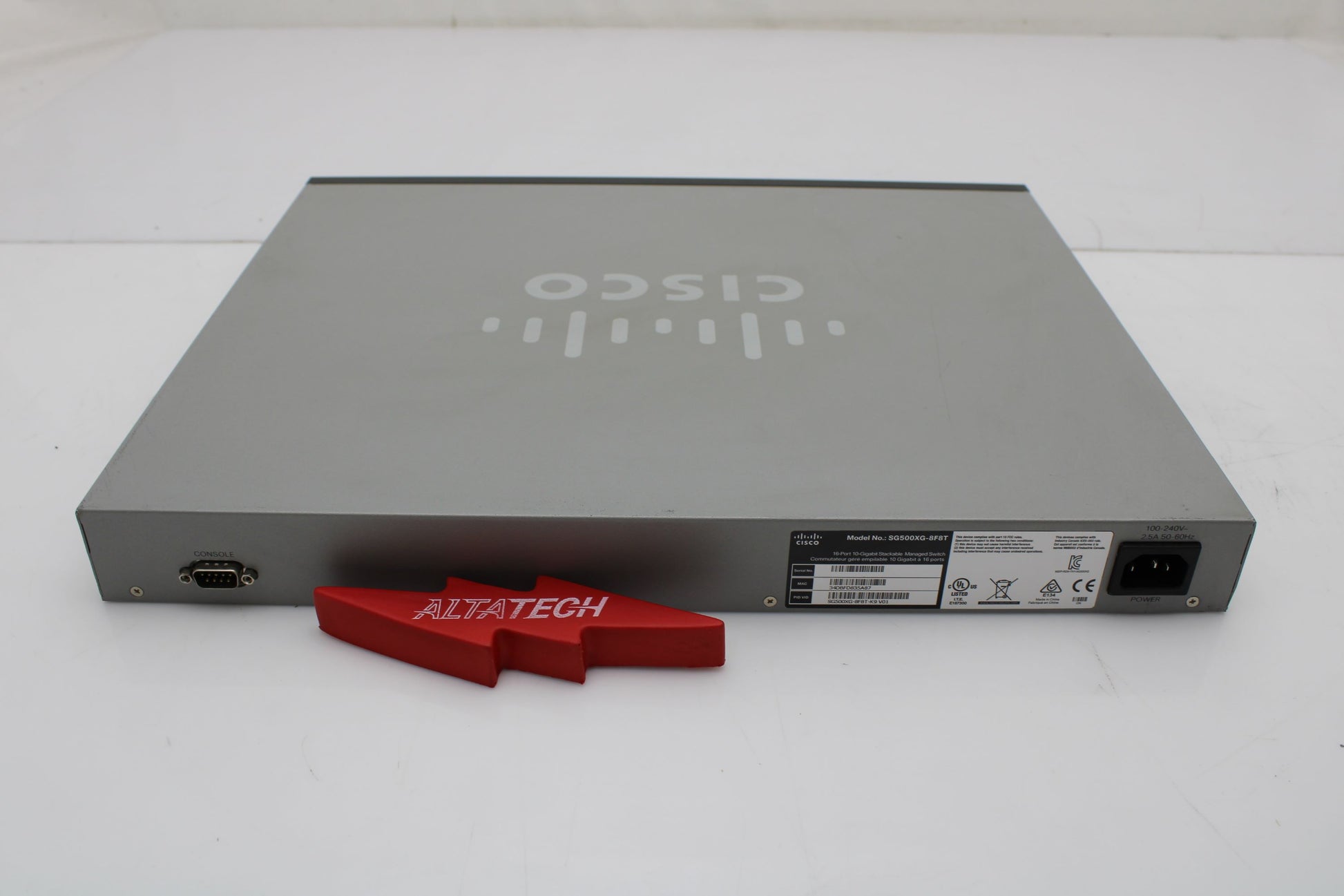 Cisco SG500XG-8F8T SG500XG-8F8T Cisco 16-port 10-Gigabit Stackable Managed Switch, Used