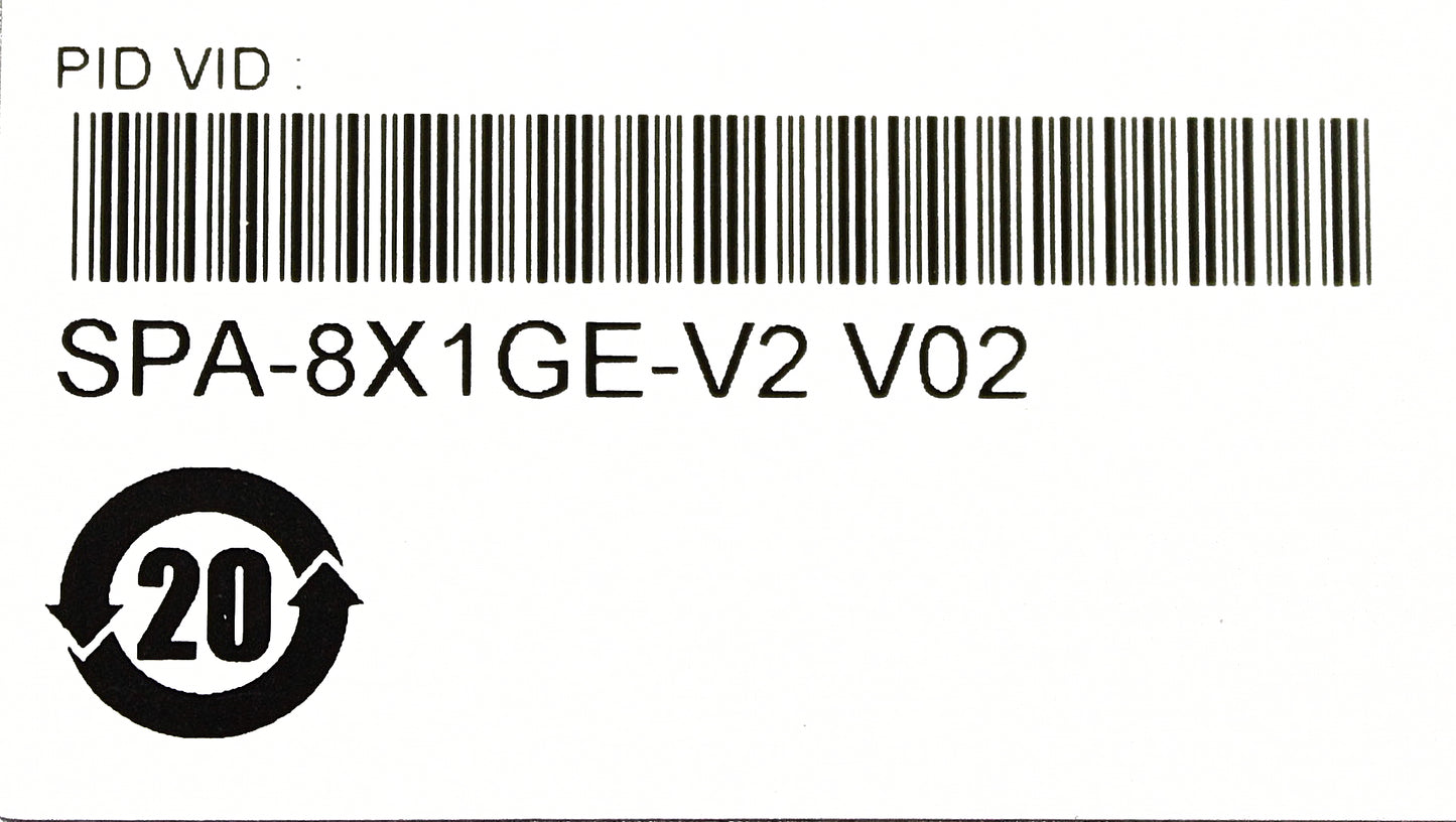 Cisco SPA-8X1GE-V2 8-PORT GIGABIT ETHERNET ADAPTER	, Used