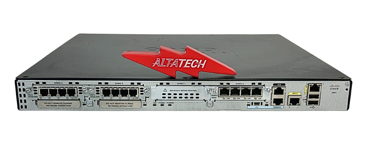 Cisco SPIAD2901-8FXS/K9 Rack Mountable Gigabit Voice Router, Used