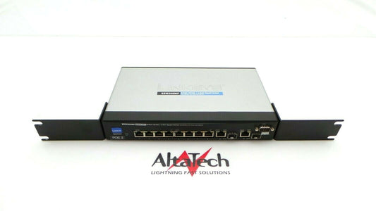 Cisco SRW208MP SF302-08MP 8-Port 10/100 + 2-Port Gigabit PoE Ethernet Switch, Used