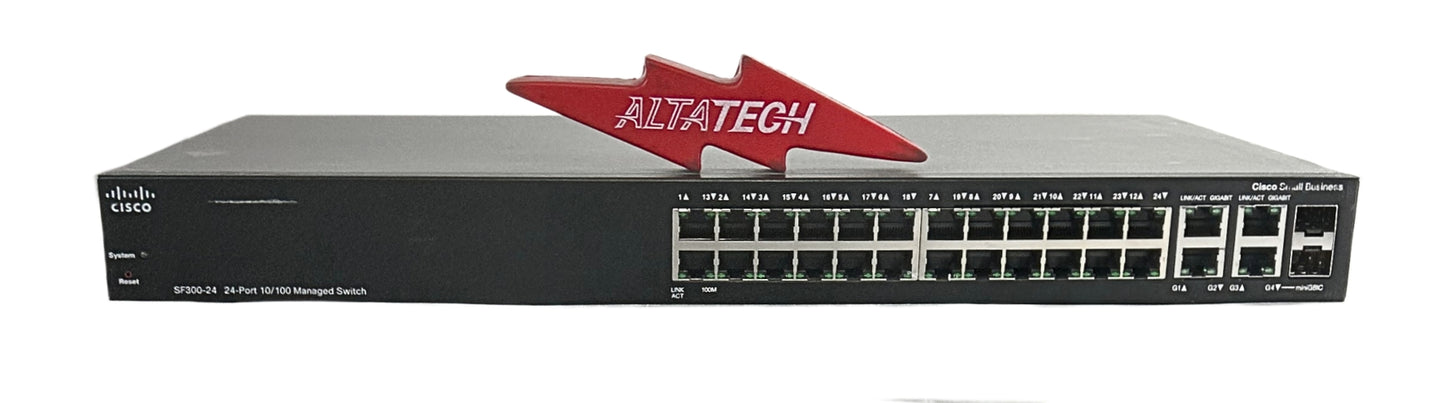 Cisco SRW224G4-K9 Cisco SF300-24 24-Port 10/100 Managed Switch, Used