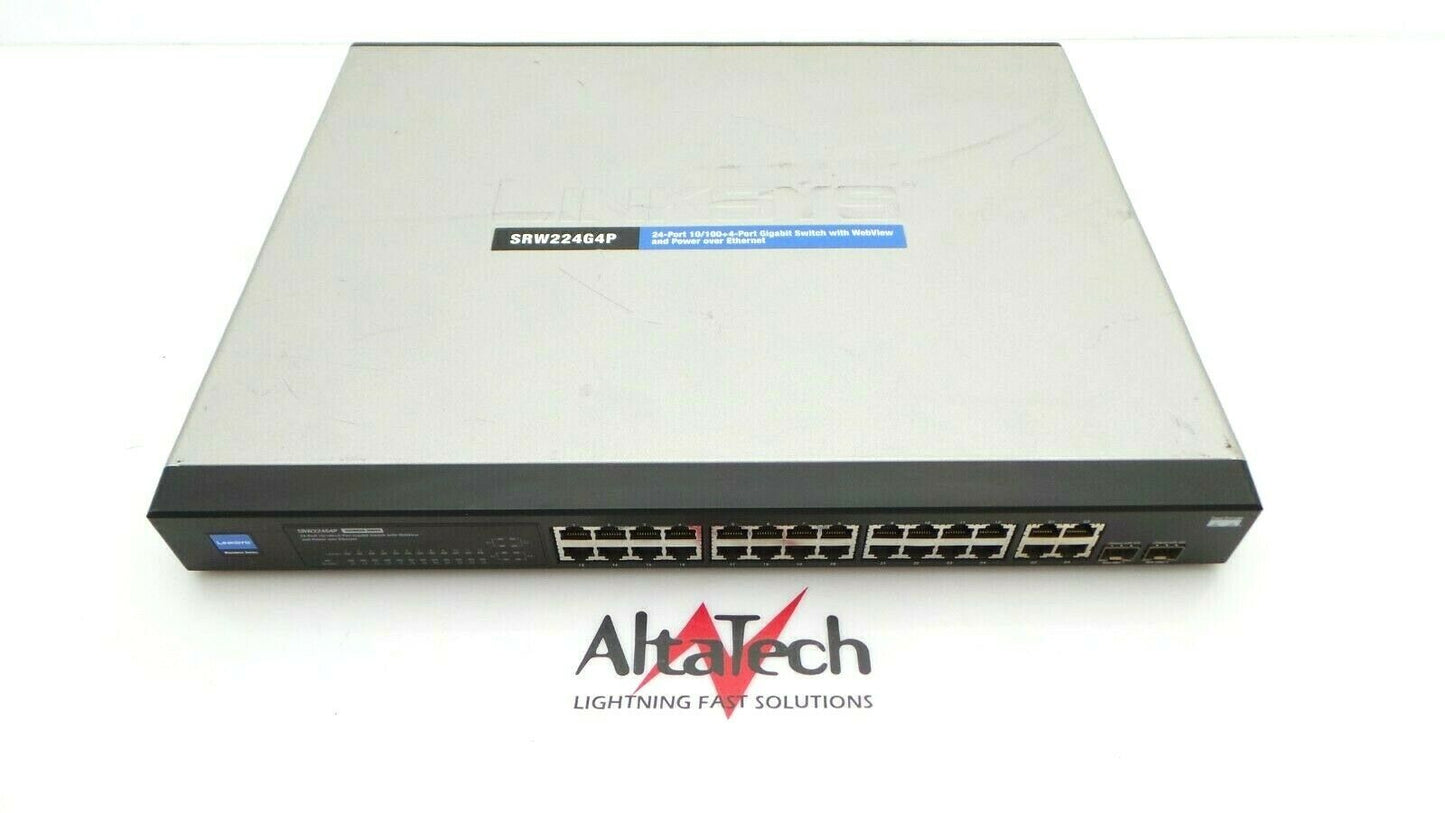 Cisco SRW224G4P 24-Port 10/100 + 4-Port Gigabit PoE Managed Switch, Used