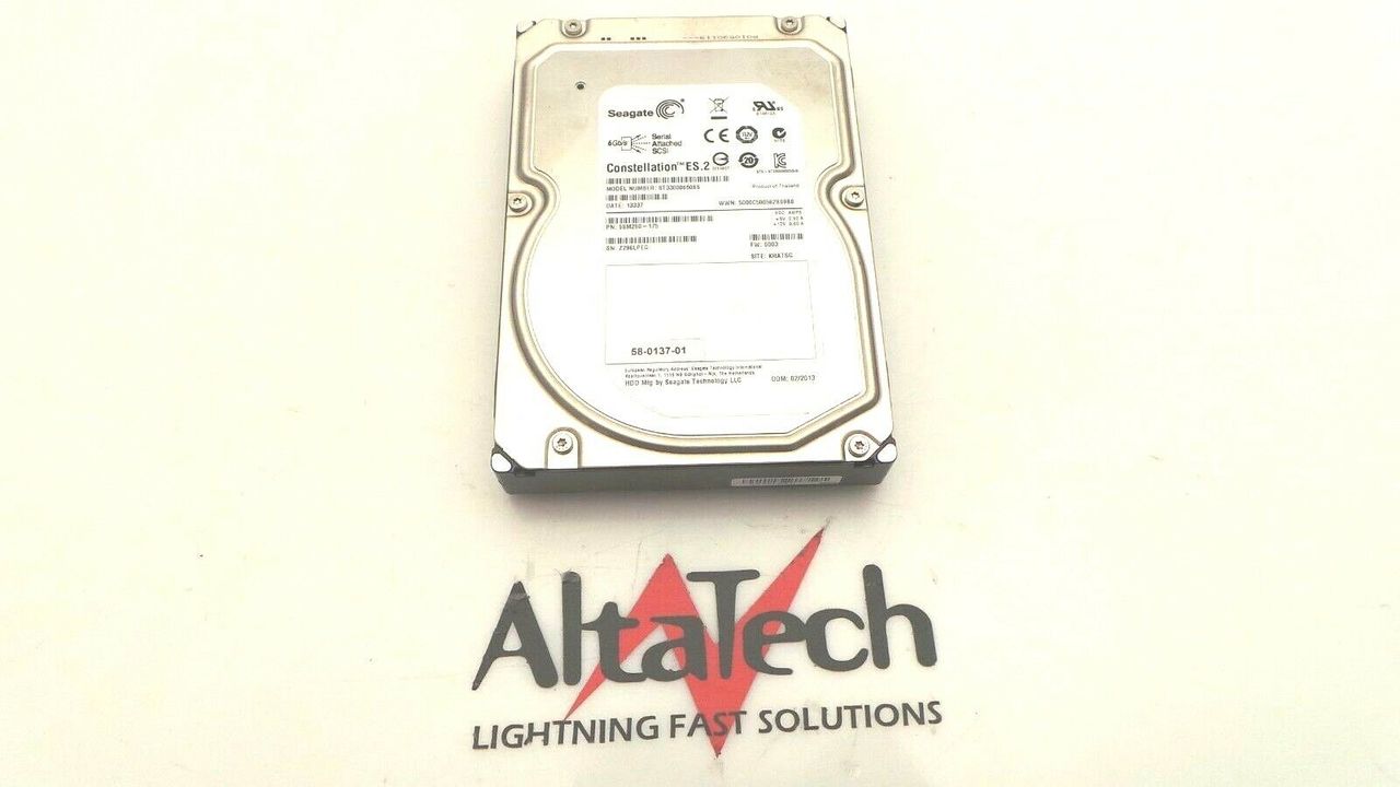 Cisco UCS-HDD3TI2F214 UCS Seagate 3TB 7.2K SAS 3.5" Hard Drive, Used